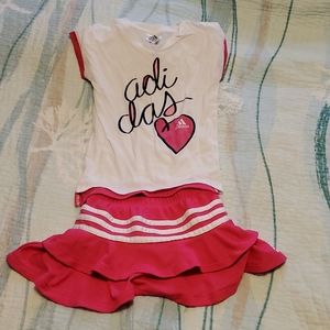 3T Adidas skort set
